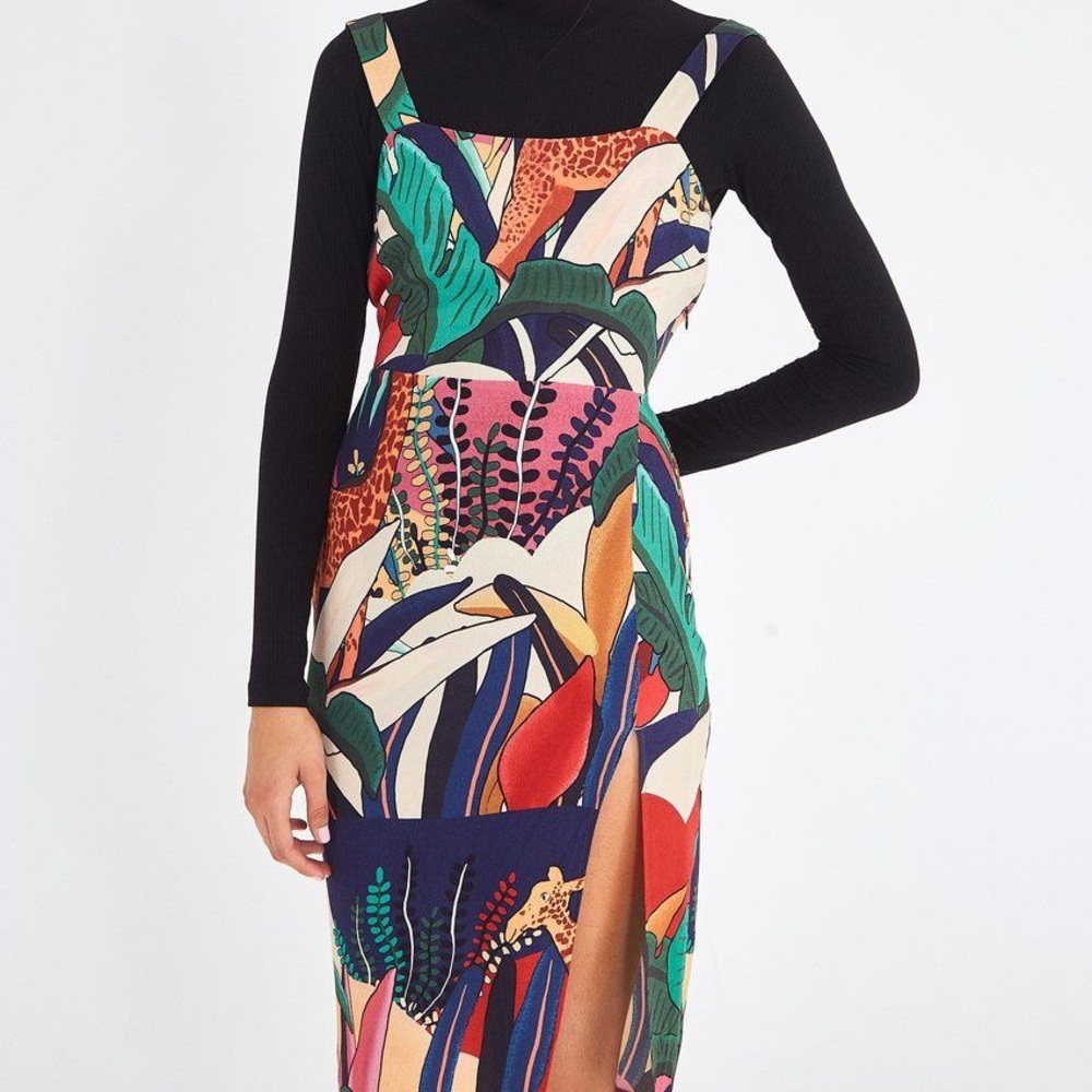 NWT Farm Rio Fauna MIDI Dress